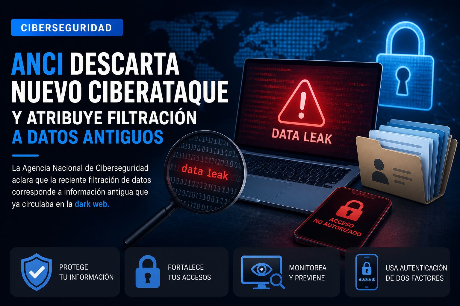 ANCI descarta nuevo ciberataque: la filtración proviene de datos antiguos